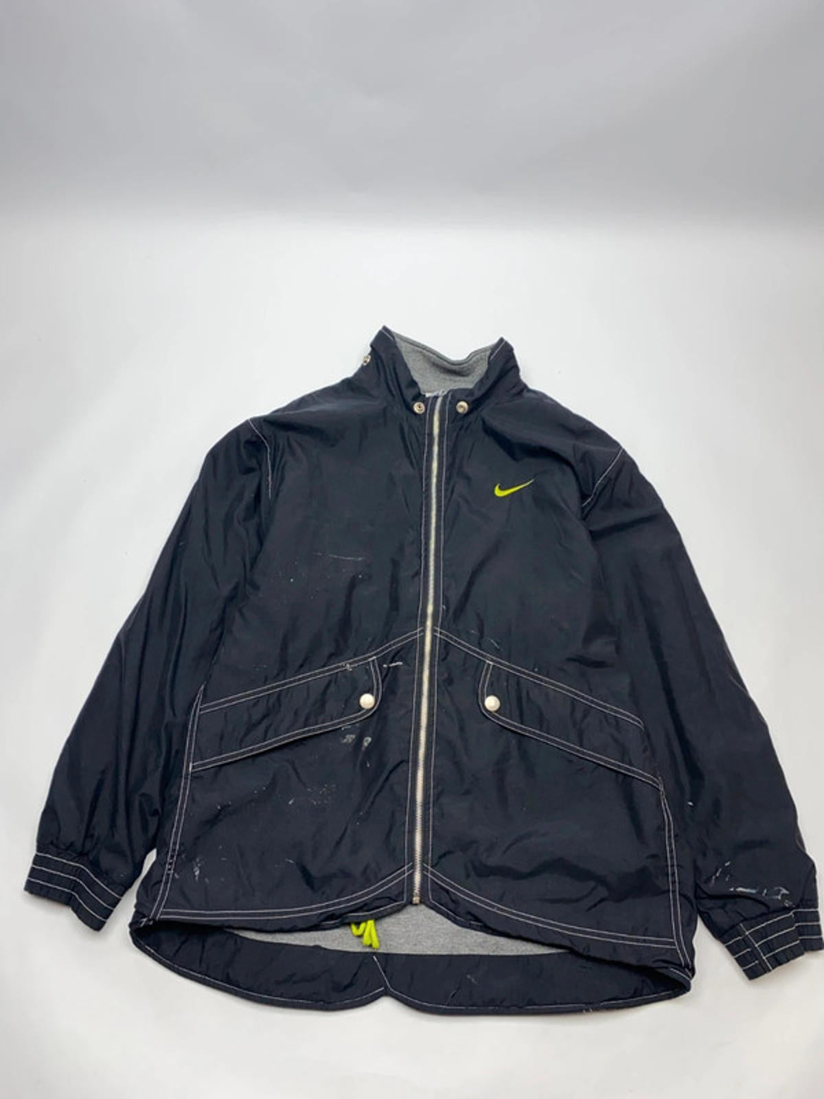 Nike Vintage Black Windbreaker Jacket (Men’s M, Made in Thailand)