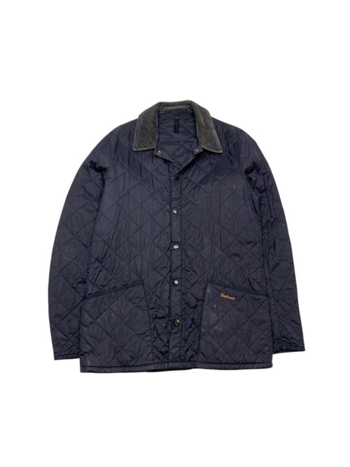 Navy Barbour Quilted Jacket Men's Small