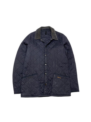 Navy Barbour Quilted Jacket Men's Small