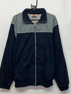 Kappa Men's Windbreaker Jacket XL Navy and Grey
