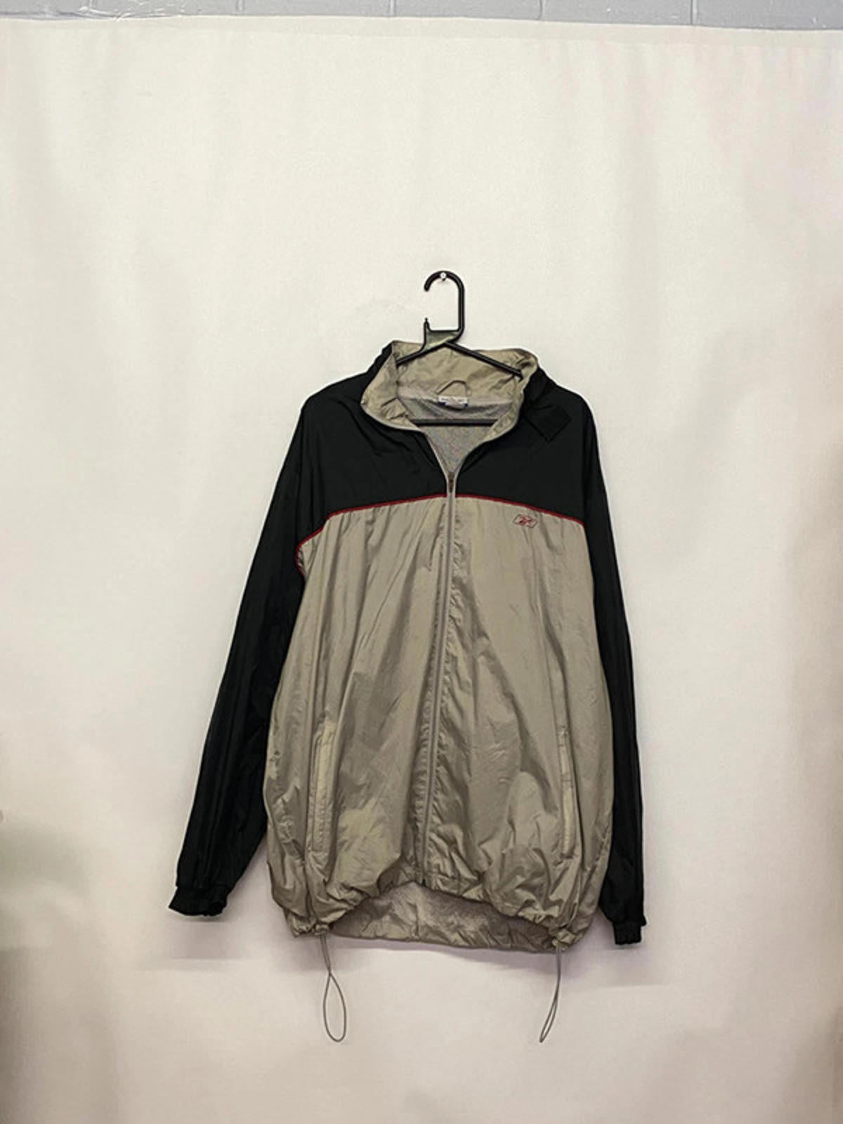 Reebok Vintage Windbreaker Jacket Grey/Black XL