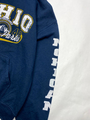 Vintage Ohio State Parks Navy Blue Hoodie (Size S)