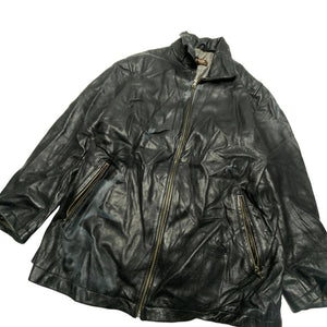 Black Leather Jacket Men's Medium