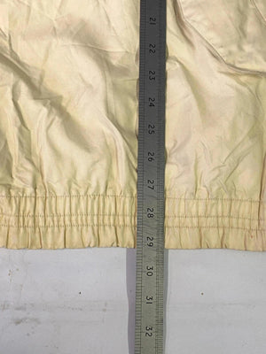 Vintage Lacoste Beige/Navy Half-Zip Hooded Windbreaker