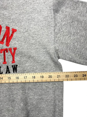 Grey Boston Uni Embroidery Sweatshirt Men's Medium