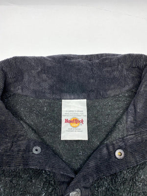 Hard Rock Cafe Sherpa Fleece Pullover – Black – XL – Vintage