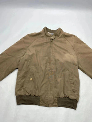 Vintage Lacoste Brown Bomber Jacket | Quilted Lining | Harrington Style