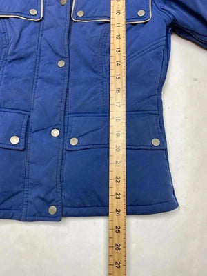 Belstaff Blue Quilted Utility Jacket Snap Button – Size 42