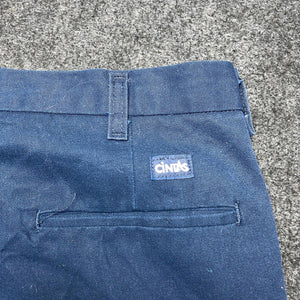 Blue Cintas Straight Trousers Men's W40