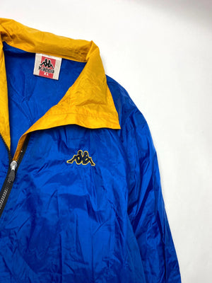 Kappa Vintage Blue & Yellow Full-Zip Windbreaker Jacket (Men’s XL)