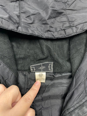 Umbro Black Puffer Parka Jacket with Hood