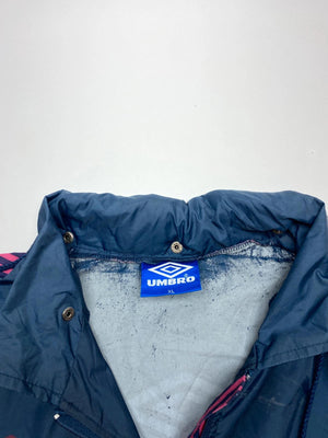Vintage Umbro Navy & Pink Windbreaker Jacket
