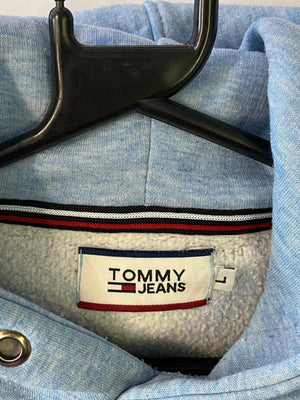 Tommy Jeans Logo Hoodie – Light Blue – Size L