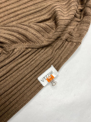 Nautica Brown Ribbed Knit Jumper (Men’s L)