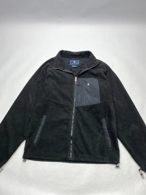 Champion Men's Black Fleece Jacket with Zip Pockets