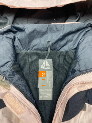 Women's Utility Jacket with Hood - Light Pink and Black