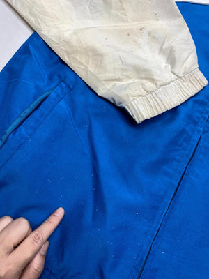 Lacoste Blue & White Full-Zip Windbreaker Jacket (Men’s L)