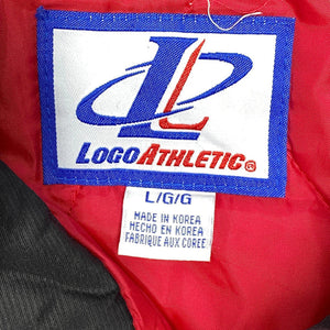 Black and Red Logo Athletics Windbreaker Men's Large