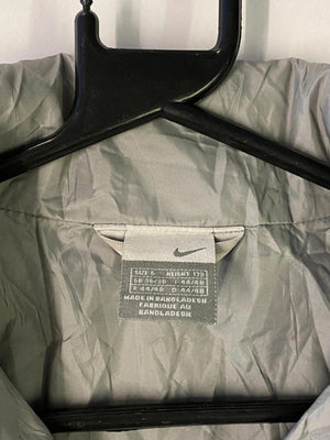 Nike Silver-Grey Windbreaker Jacket – Size S