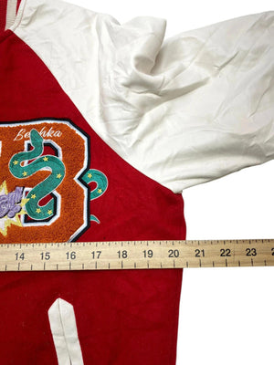 Red Bershka Varsity Jacket Men's XS