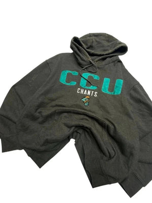 Grey Jansport Badge Hoodie Men's XL