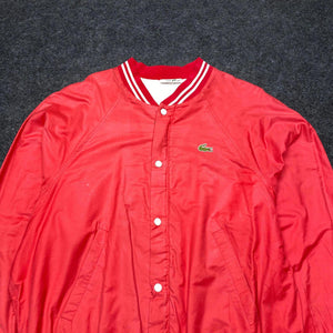 Red Lacoste Varsity Jacket Women's XS