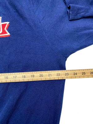 Navy Embroidery Sweatshirt Men's Large