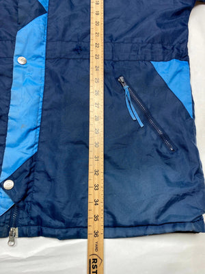 Vintage Umbro Navy Blue & Purple Hooded Windbreaker Jacket