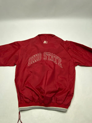 Vintage Starter Ohio State Buckeyes Pullover Jacket NCAA Men’s M