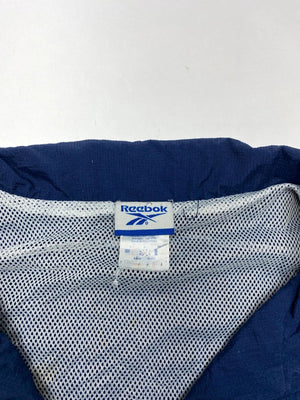 Vintage Reebok Navy & Grey Full-Zip Windbreaker Jacket