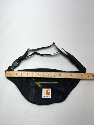 Carhartt Black Waist Bag with Gold Zipper