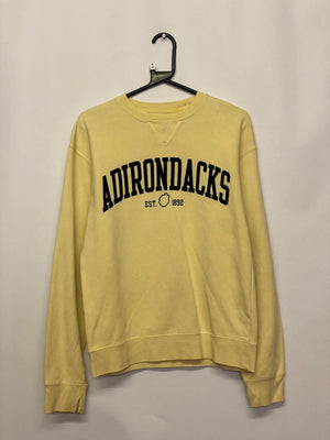 Big Cotton “Adirondacks” Yellow Crewneck Sweatshirt