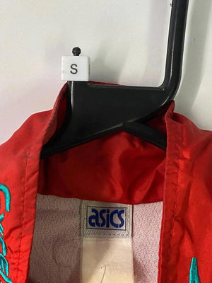 Vintage Asics Red & Teal Windbreaker Jacket – Size S