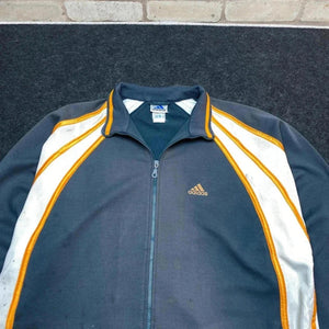 Navy Adidas Zip-through Sweatshirt Men's XL