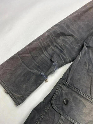 Barbour Waxed Jacket Brown Corduroy Collar – Size UK 10 / EU 36