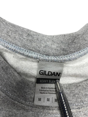 Grey Boston Uni Embroidery Sweatshirt Men's Medium