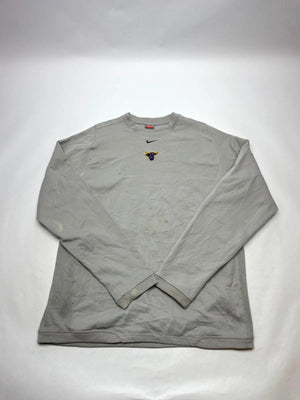 Nike Team Fit Therma Grey Long Sleeve Sweatshirt