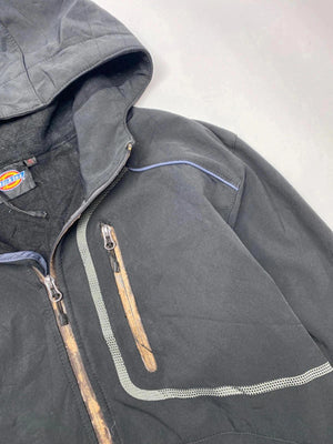 Dickies Men's Black Utility Jacket with Hood