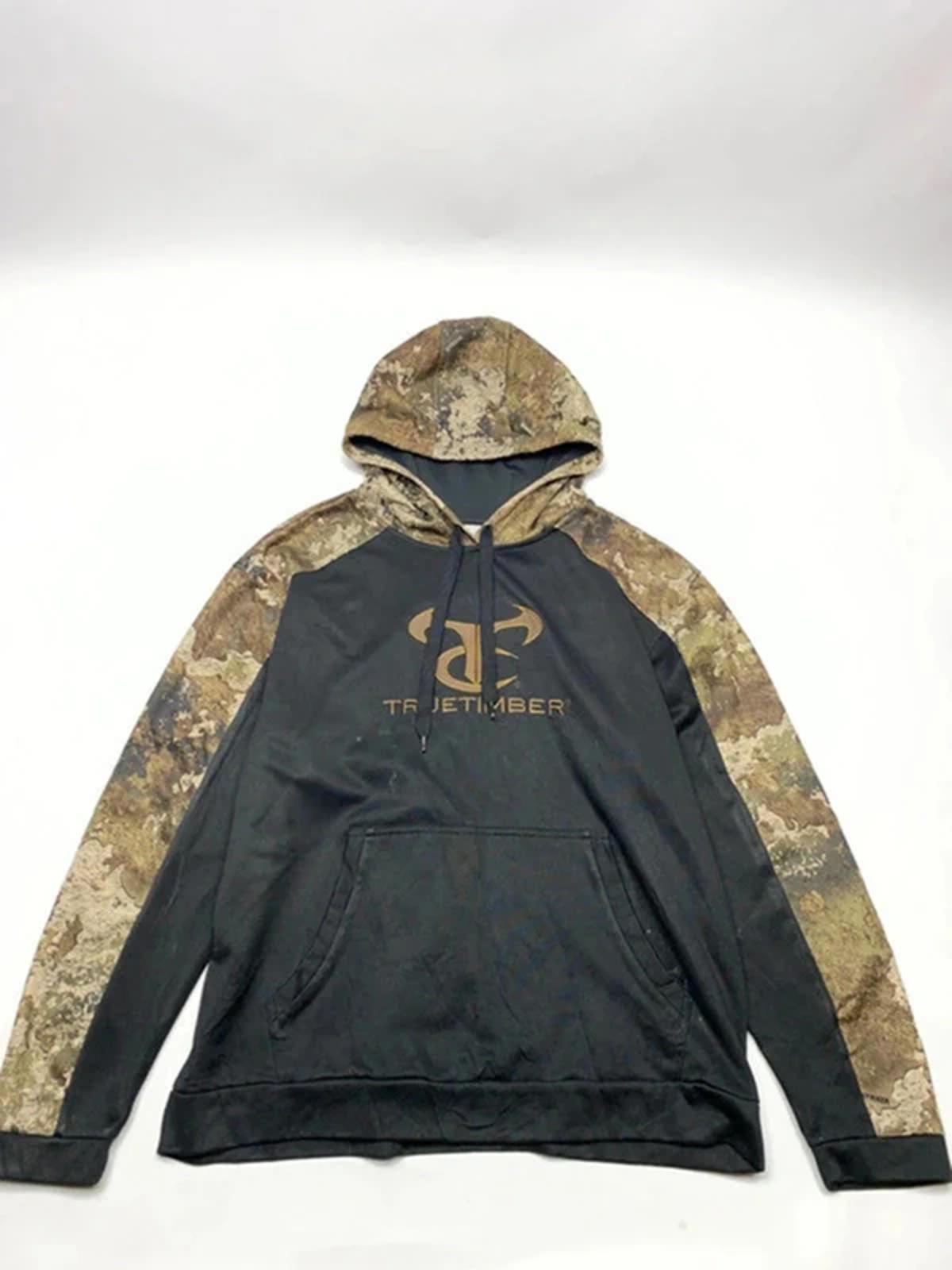 🦌 TrueTimber Camo Sleeve Hoodie – Men’s L