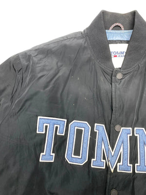 Black Tommy Jeans Varsity Jacket Men's XL