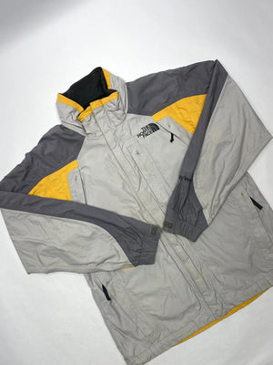 The North Face HyVent Grey & Yellow Waterproof Jacket