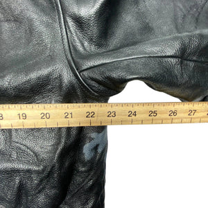 Black Leather Jacket Men's Medium