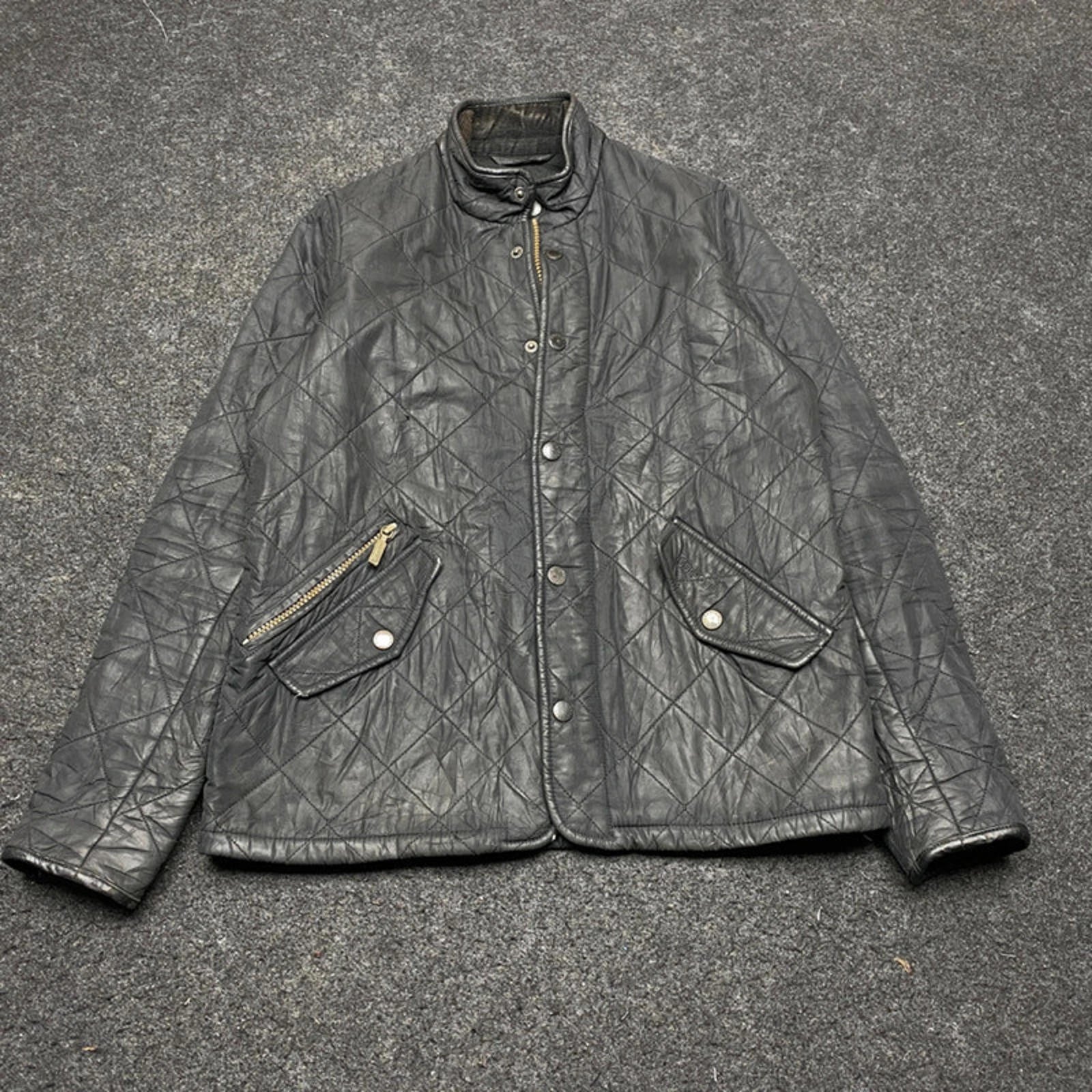 Black Barbour Quilted Jacket Youth's XL