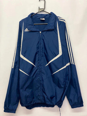 Vintage Adidas Navy 3-Stripes Windbreaker Jacket