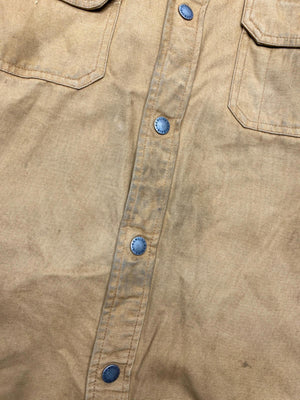 Dickies Brown Canvas Work Jacket with Grey Hood