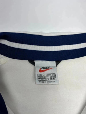 Vintage Nike White Zip Up Track Jacket Spell Out Logo