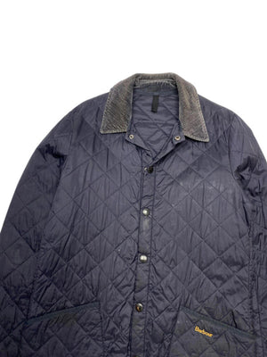 Navy Barbour Quilted Jacket Men's Small