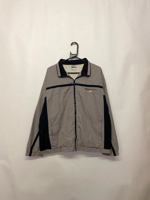 Vintage Reebok International Grey/Black Full-Zip Track Jacket