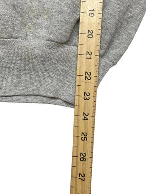 Grey Embroidery Sweatshirt Men's Large