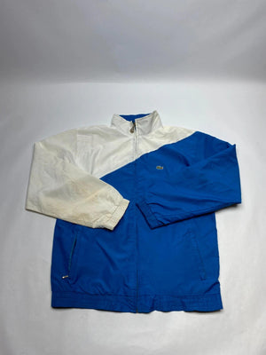 Lacoste Blue & White Full-Zip Windbreaker Jacket (Men’s L)
